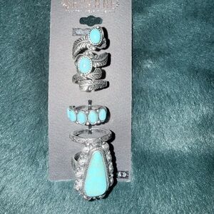 Boot barn - ring set! Genuine stones - various sizes NWT